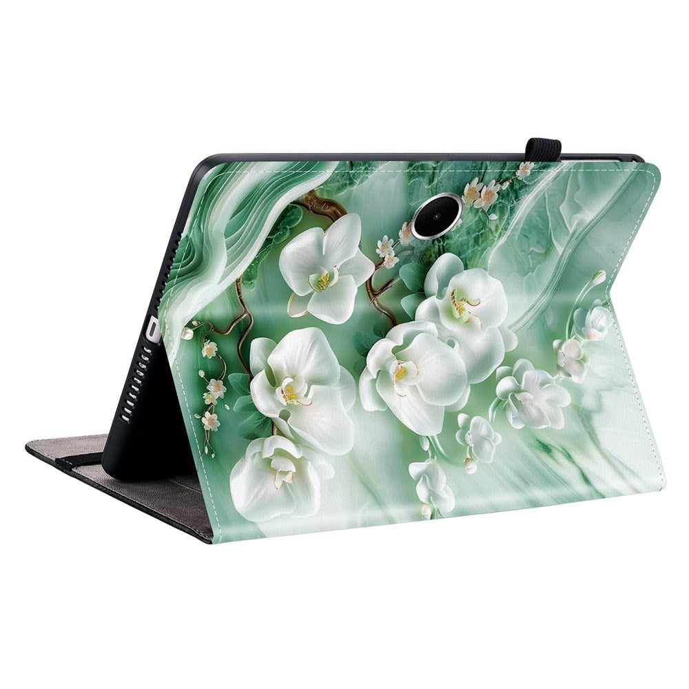 OnePlus Pad Lite EIDERWOOD Kunstskinn Flipp Deksel med Motiv - Blomster / Hvit