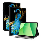 OnePlus Pad Lite EIDERWOOD Kunstskinn Flipp Deksel med Motiv - Påfugl