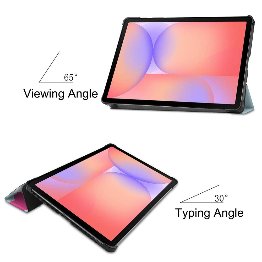 EIDERWOOD Samsung Galaxy Tab S11 / S10 Lite Kunstskinn Flipp Deksel med Motiv - Enhjørning