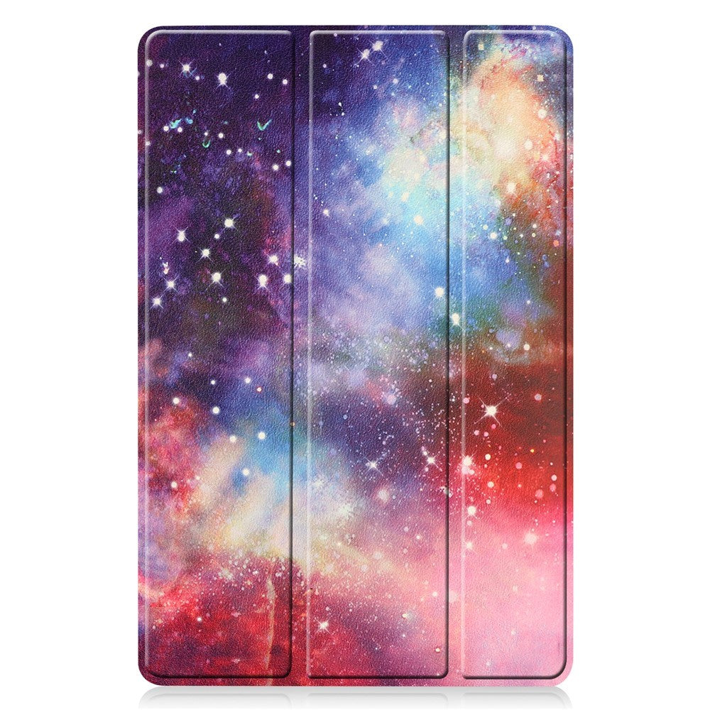 EIDERWOOD Samsung Galaxy Tab S11 / S10 Lite Kunstskinn Flipp Deksel med Motiv - Galakse
