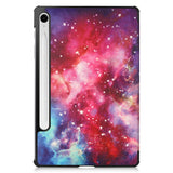 EIDERWOOD Samsung Galaxy Tab S11 / S10 Lite Kunstskinn Flipp Deksel med Motiv - Galakse