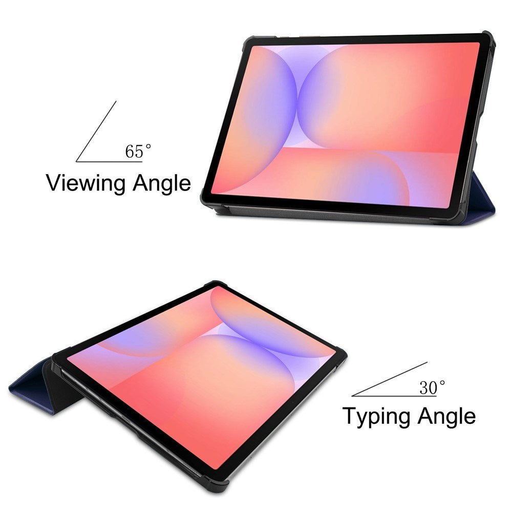 EIDERWOOD Samsung Galaxy Tab S11 / S10 Lite Tri-Fold Kunstskinn Flip Deksel – Blå