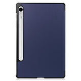 EIDERWOOD Samsung Galaxy Tab S11 / S10 Lite Tri-Fold Kunstskinn Flip Deksel – Blå