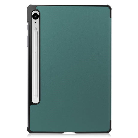 EIDERWOOD Samsung Galaxy Tab S11 / S10 Lite Tri-Fold Kunstskinn Flip Deksel – Grønn