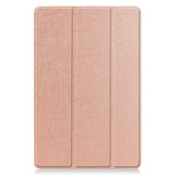 EIDERWOOD Samsung Galaxy Tab S11 / S10 Lite Tri-Fold Kunstskinn Flip Deksel – Rose Gold