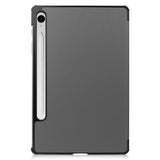 EIDERWOOD Samsung Galaxy Tab S11 / S10 Lite Tri-Fold Kunstskinn Flip Deksel – Grå