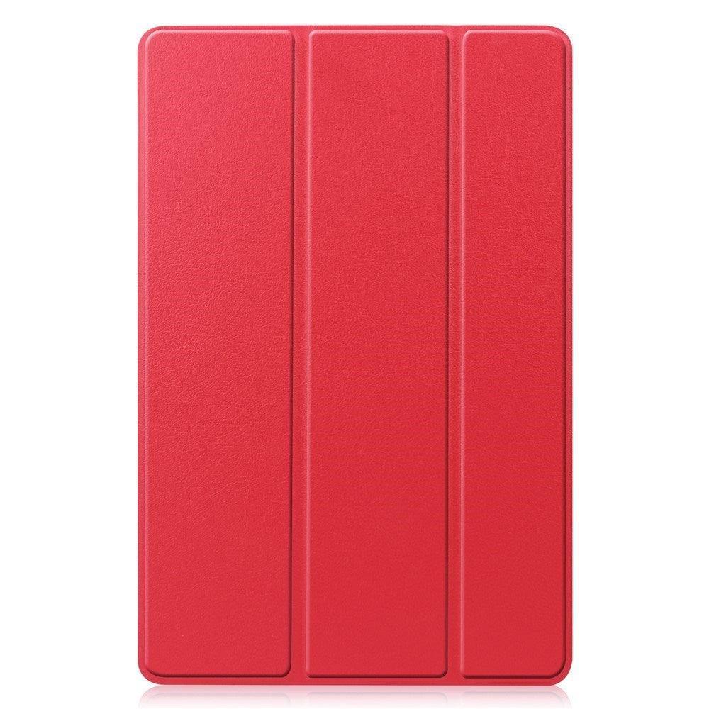 EIDERWOOD Samsung Galaxy Tab S11 / S10 Lite Tri-Fold Kunstskinn Flip Deksel – Rød