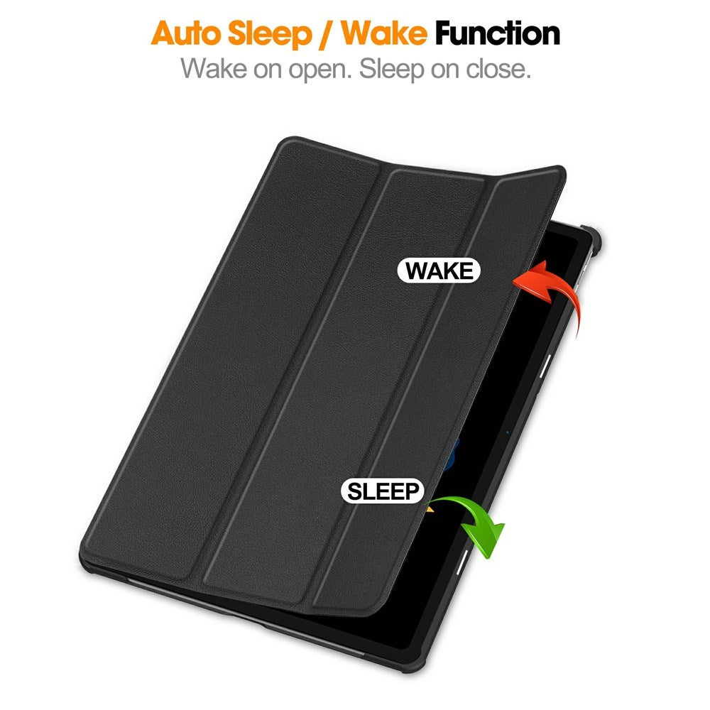 Lenovo Idea Tab Plus 12,1" EIDERWOOD Kunstskinn Flip Deksel med Flippfunksjon – Svart