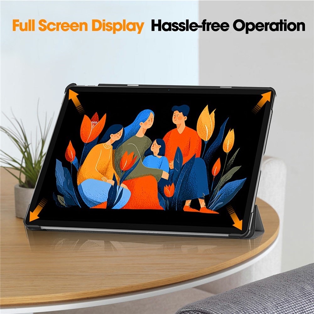 Lenovo Idea Tab Plus 12,1" EIDERWOOD Kunstskinn Flip Deksel med Flippfunksjon – Grå