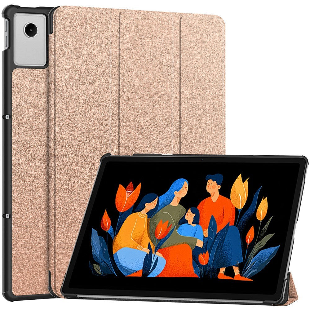 Lenovo Idea Tab Plus 12,1" EIDERWOOD Kunstskinn Flip Deksel med Flippfunksjon – Rose Gold