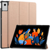 Lenovo Idea Tab Plus 12,1" EIDERWOOD Kunstskinn Flip Deksel med Flippfunksjon – Rose Gold