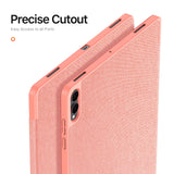 Samsung Galaxy Tab S11 Ultra DUX DUCIS DOMO Series Flip Deksel med Penneholder - Rosa
