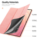 Samsung Galaxy Tab S11 Ultra DUX DUCIS DOMO Series Flip Deksel med Penneholder - Rosa