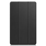 Samsung Galaxy Tab A11 EIDERWOOD Skinn Deksel m. Stativfunksjon - Svart