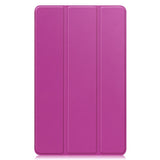 Samsung Galaxy Tab A11 EIDERWOOD Skinn Deksel m. Stativfunksjon - Lilla