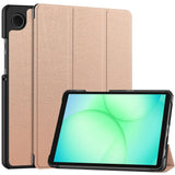 Samsung Galaxy Tab A11 EIDERWOOD Skinn Deksel m. Stativfunksjon - Rose Gold