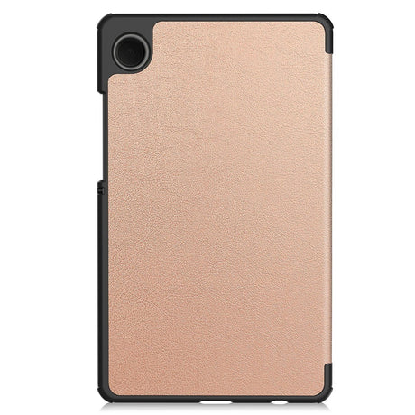 Samsung Galaxy Tab A11 EIDERWOOD Skinn Deksel m. Stativfunksjon - Rose Gold