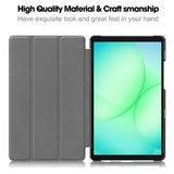 Samsung Galaxy Tab A11 EIDERWOOD Skinn Deksel m. Stativfunksjon - Hvit
