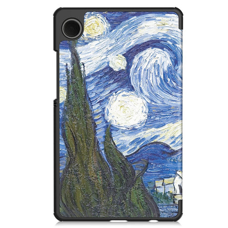 EIDERWOOD Samsung Galaxy Tab A11 Kunstskinn Flipp Deksel med Motiv - Nattehimmelen