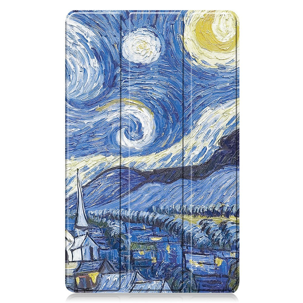EIDERWOOD Samsung Galaxy Tab A11 Kunstskinn Flipp Deksel med Motiv - Nattehimmelen
