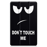 EIDERWOOD Samsung Galaxy Tab A11 Kunstskinn Flipp Deksel med Motiv - "Don't Touch Me"