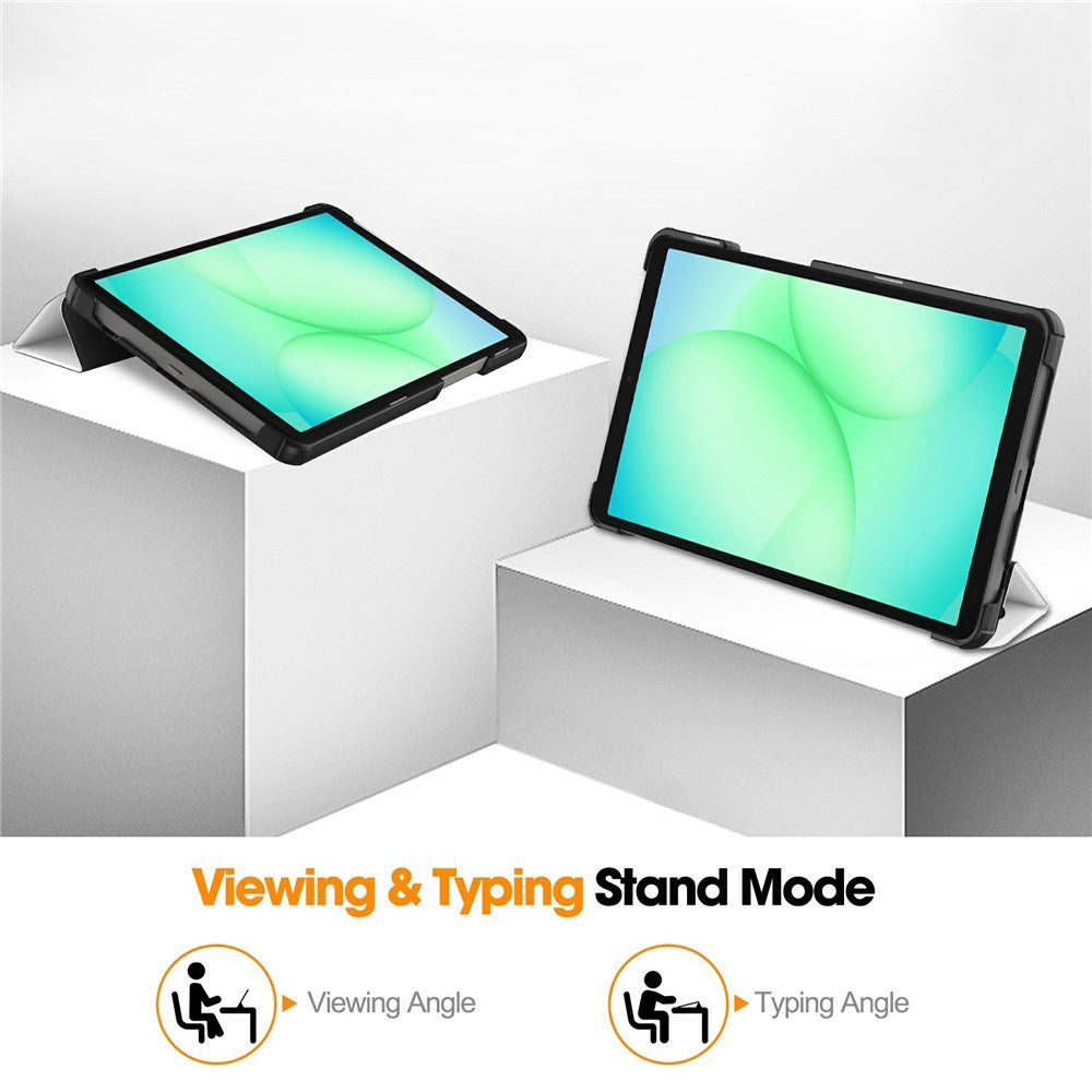 EIDERWOOD Samsung Galaxy Tab A11 Kunstskinn Flipp Deksel med Motiv - Sovende Katt