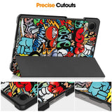 EIDERWOOD Samsung Galaxy Tab A11 Kunstskinn Flipp Deksel med Motiv - Graffiti