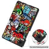 EIDERWOOD Samsung Galaxy Tab A11 Kunstskinn Flipp Deksel med Motiv - Graffiti