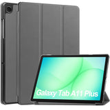 Samsung Galaxy Tab A11+ (Plus) EIDERWOOD Kunstskinn Deksel med Stativfunksjon - Grå