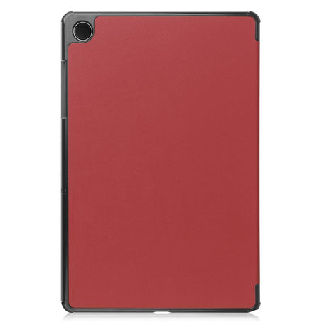 Samsung Galaxy Tab A11+ (Plus) EIDERWOOD Kunstskinn Deksel med Stativfunksjon - Vinrød