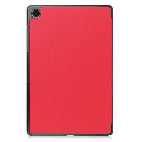 Samsung Galaxy Tab A11+ (Plus) EIDERWOOD Kunstskinn Deksel med Stativfunksjon - Rød