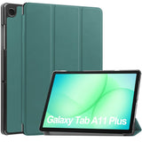 Samsung Galaxy Tab A11+ (Plus) EIDERWOOD Kunstskinn Deksel med Stativfunksjon - Grønn