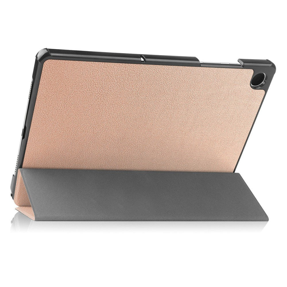 Samsung Galaxy Tab A11+ (Plus) EIDERWOOD Kunstskinn Deksel med Stativfunksjon - Rose Gold