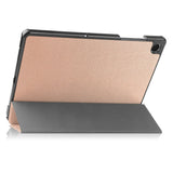 Samsung Galaxy Tab A11+ (Plus) EIDERWOOD Kunstskinn Deksel med Stativfunksjon - Rose Gold