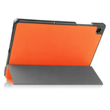 Samsung Galaxy Tab A11+ (Plus) EIDERWOOD Kunstskinn Deksel med Stativfunksjon - Oransje