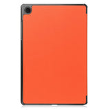 Samsung Galaxy Tab A11+ (Plus) EIDERWOOD Kunstskinn Deksel med Stativfunksjon - Oransje