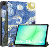 Samsung Galaxy Tab A11+ (Plus) EIDERWOOD Kunstskinn Flipp Deksel med Motiv - Stjernehimmel