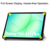 Samsung Galaxy Tab A11+ (Plus) EIDERWOOD Kunstskinn Flipp Deksel med Motiv - Sovende Katt