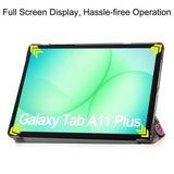 Samsung Galaxy Tab A11+ (Plus) EIDERWOOD Kunstskinn Flipp Deksel med Motiv - Graffiti