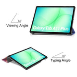 Samsung Galaxy Tab A11+ (Plus) EIDERWOOD Kunstskinn Flipp Deksel med Motiv - Galakse