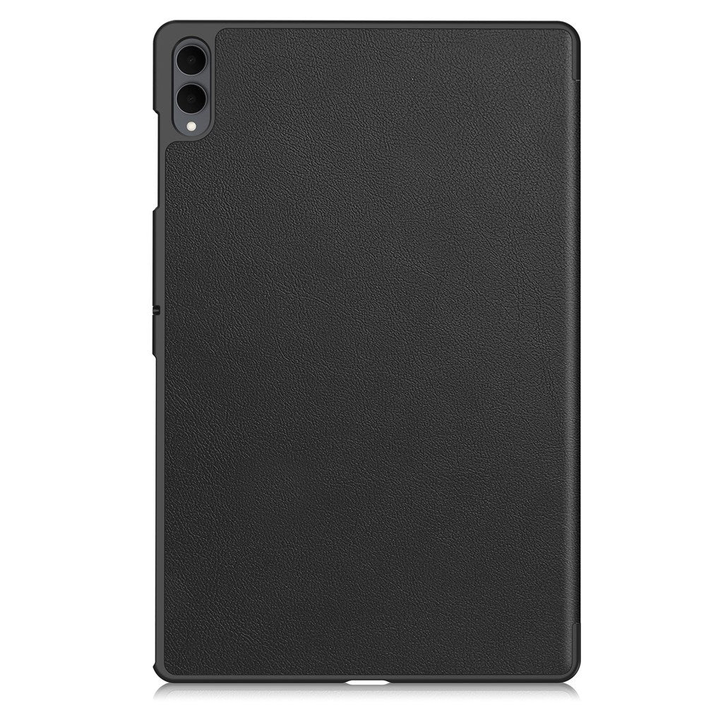 Samsung Galaxy Tab S11 Ultra EIDERWOOD Skinn Deksel m. Stativfunksjon - Svart