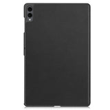 Samsung Galaxy Tab S11 Ultra EIDERWOOD Skinn Deksel m. Stativfunksjon - Svart