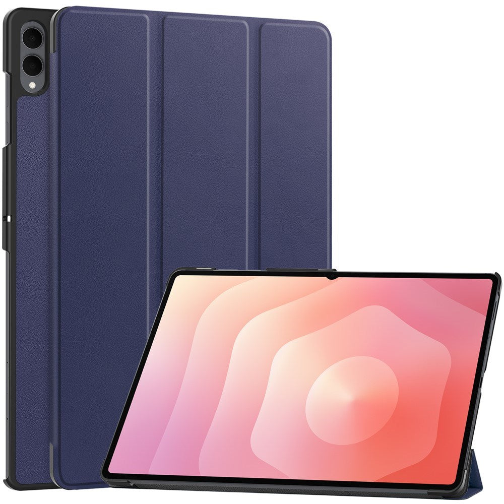 Samsung Galaxy Tab S11 Ultra EIDERWOOD Skinn Deksel m. Stativfunksjon - Blå