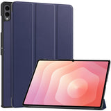 Samsung Galaxy Tab S11 Ultra EIDERWOOD Skinn Deksel m. Stativfunksjon - Blå
