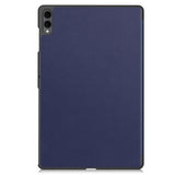 Samsung Galaxy Tab S11 Ultra EIDERWOOD Skinn Deksel m. Stativfunksjon - Blå