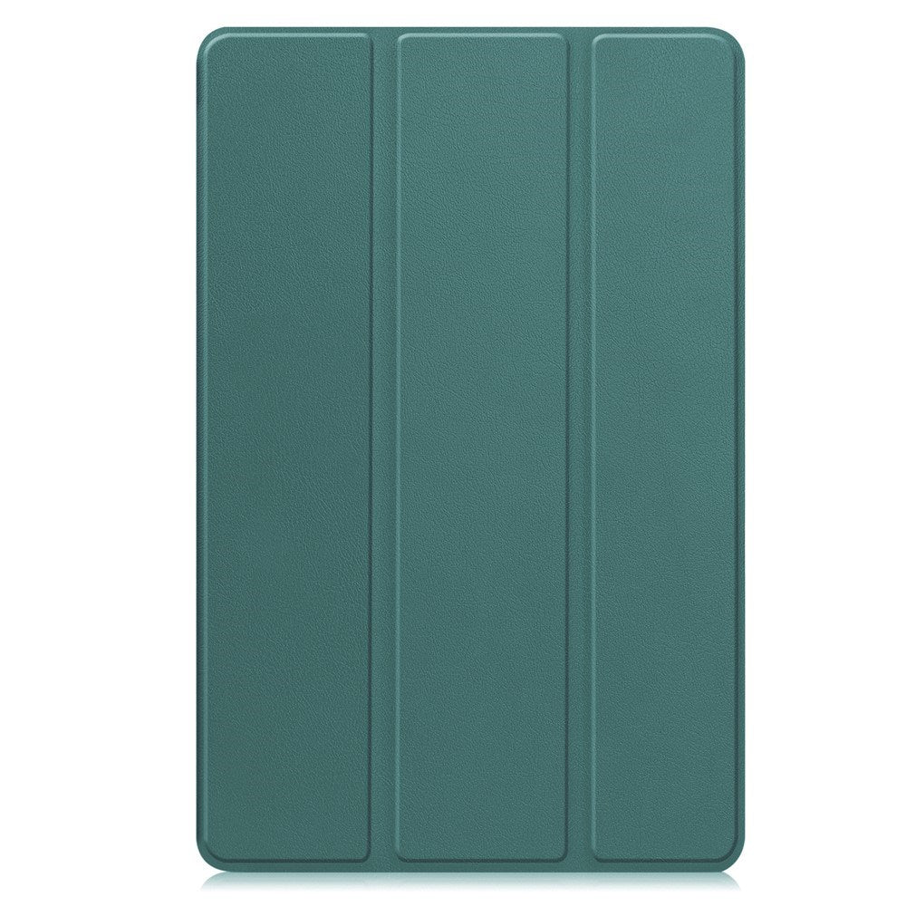 Samsung Galaxy Tab S11 Ultra EIDERWOOD Skinn Deksel m. Stativfunksjon - Grønn