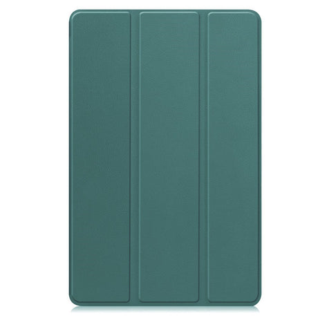 Samsung Galaxy Tab S11 Ultra EIDERWOOD Skinn Deksel m. Stativfunksjon - Grønn