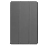 Samsung Galaxy Tab S11 Ultra EIDERWOOD Skinn Deksel m. Stativfunksjon - Grå