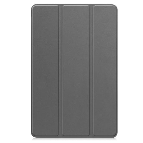 Samsung Galaxy Tab S11 Ultra EIDERWOOD Skinn Deksel m. Stativfunksjon - Grå