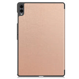 Samsung Galaxy Tab S11 Ultra EIDERWOOD Skinn Deksel m. Stativfunksjon - Rose Gold